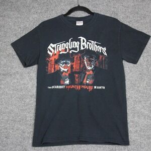 Strangling Brothers Haunted House Gildan Black T Shirt Mens M‎ Halloween Scary